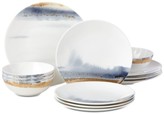 Lenox Watercolor Horizons Microwave Safe Blue 12-Pc. Dinnerware Set, Service for 4, Created for Macy’s