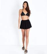 Thumbnail for your product : New Look Black Ladder Insert Beach Shorts