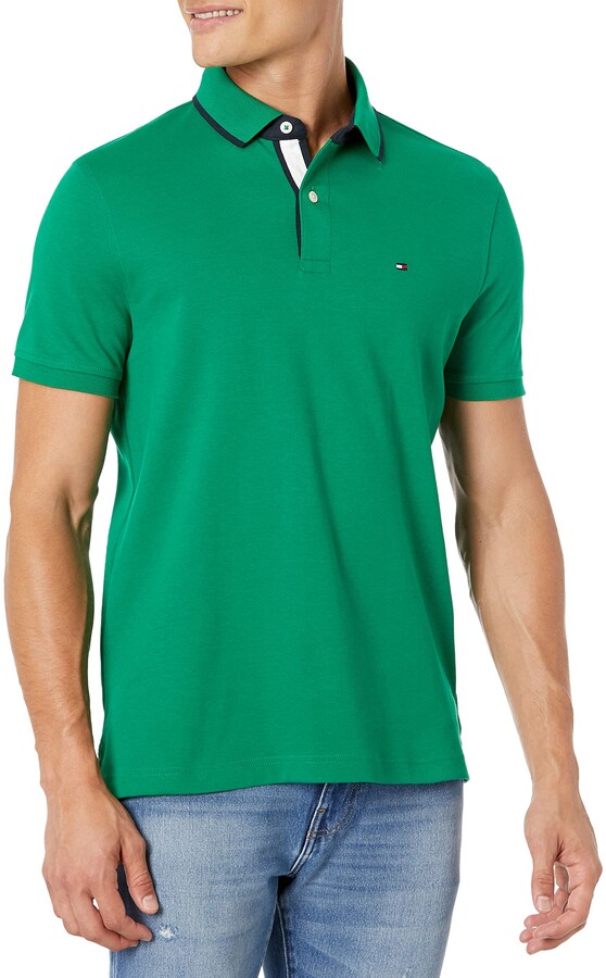 Tommy Hilfiger Green Men's Polos on Sale | Shop the world's largest collection fashion | ShopStyle