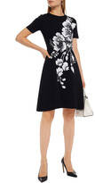 Thumbnail for your product : Carolina Herrera Flared floral-jacquard dress