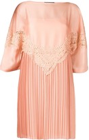Thumbnail for your product : Alberta Ferretti Embroidered Plisse Dress