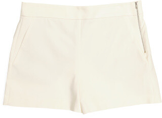 NEW HEARTS & BOWS SUMMERCREAM/WHITE SHORTS SIDE ZIP FASTEN RRP £19.99 SALE £8 