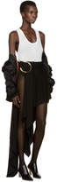Thumbnail for your product : Anthony Vaccarello Black Asymmetric Double Hoop Skirt