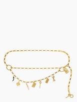 Thumbnail for your product : Kate Spade Gold chain charm belt