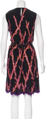 Louis Vuitton Embroidered Sleeveless Dress