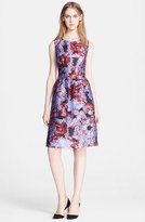 Thumbnail for your product : Lela Rose Print Fil Coupe Sheath Dress