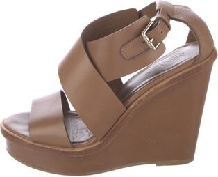 Max Mara Leather Slingback Sandals