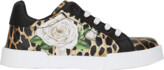 Thumbnail for your product : Dolce & Gabbana Girl's Portofino Ocelot And Rose-Print Sneakers, Toddlers/Kids