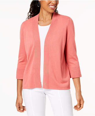 JM Collection Open-Front Bell Sleeve Cardigan, Created for Macy's