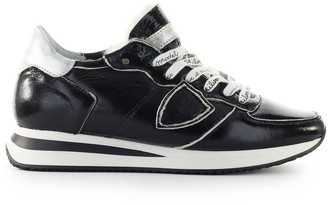 Philippe Model Trpx Black Patent Sneaker - ShopStyle