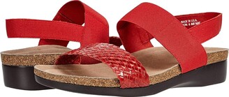 Munro American Pisces (Red Woven) Women's Sandals