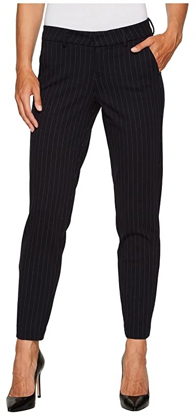 womens navy slim leg trousers