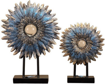 Bungalow Rose Creative Retro American Feather Ornament: Gift For TV Cabinet Living Room Coffee Table - Ideal For Showrooms And Home Decor Display