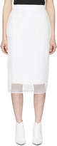 Givenchy - Jupe midi en tulle blanche Pockets