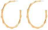 Thumbnail for your product : Kenneth Jay Lane Bamboo Hoop Earrings