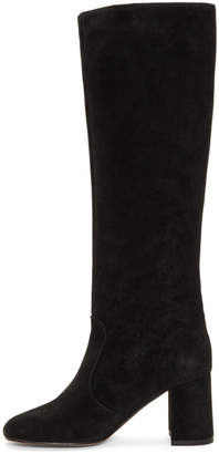 Maryam Nassir Zadeh Black Suede Lune Tall Boots