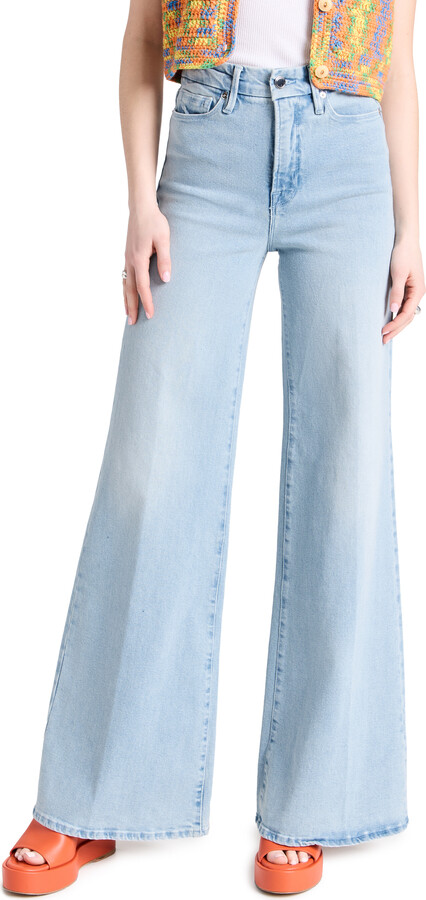 Good American Good Waist Palazzo Jeans