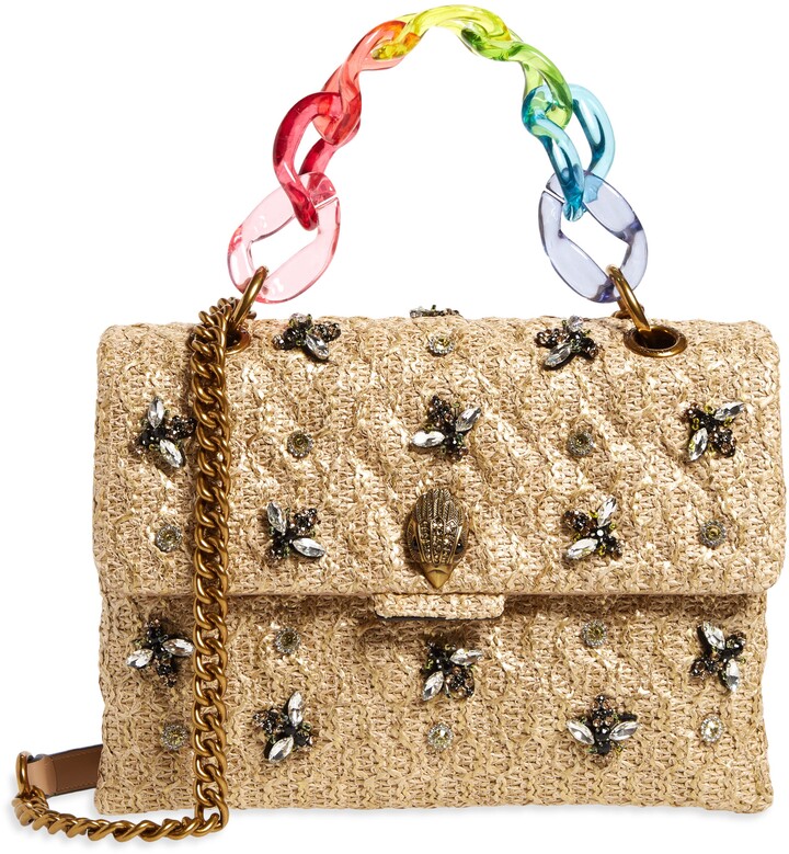 Kurt Geiger Kensington Raffia Crossbody Bag ShopStyle