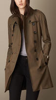 Thumbnail for your product : Burberry Mid-length Trench Coat with Check Warmer