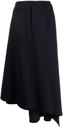 Shanghai Tang Asymmetric Wrap Skirt