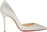 Thumbnail for your product : Christian Louboutin Iriza Half d'Orsay Pumps-Silver