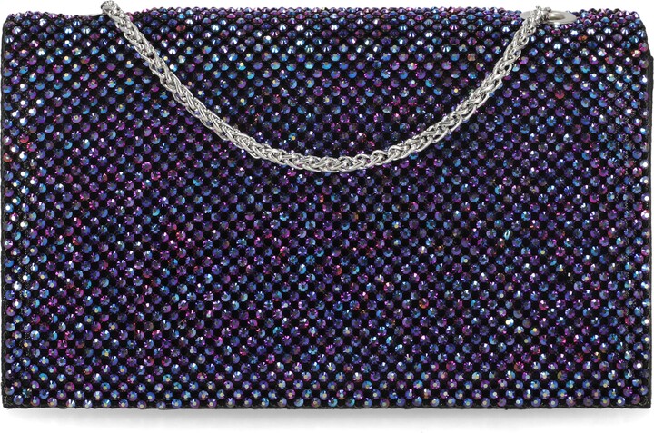 Jessica McClintock Adria Rhinestone Embellished Chain Handle Clutch