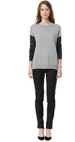 Thumbnail for your product : Rebecca Taylor Colorblocked Crew Sweater
