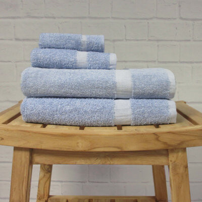 Fibertone by 1888 Mills Washcloth Cam Border Terry 12x12 1.00 lbs