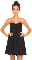 Thumbnail for your product : Motel Rocks Motel Pearl Strapless Pleated Dress in Black