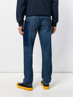 Kenzo printed stripes slim fit jeans