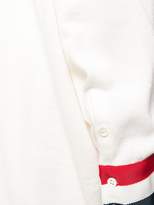 Thumbnail for your product : Thom Browne Rwb Cuff Oversized Merino Cardigan