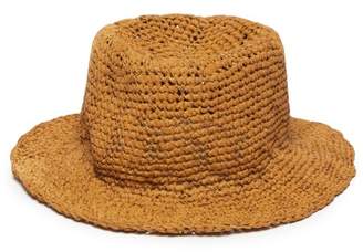 Reinhard Plank Hats - Baby Cotton Macrame Bucket Hat - Womens - Mustard