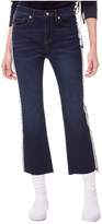 Thumbnail for your product : Juicy Couture Indigo Denim Side Stripe Flare Crop Jean
