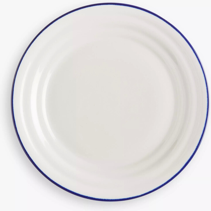 John Lewis Partners Woodland Floral Deer Glazed Stoneware Side