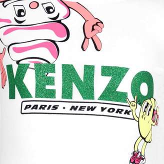 Kenzo KidsGirls White Food Fiesta Darie Top