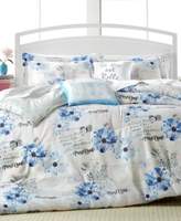 Thumbnail for your product : Lacourte CLOSEOUT! Floral Postcard 5-Pc. King Reversible Comforter Set