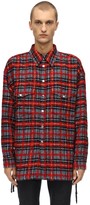 Thumbnail for your product : Faith Connexion Oversized Check Wool Blend Shirt Jacket