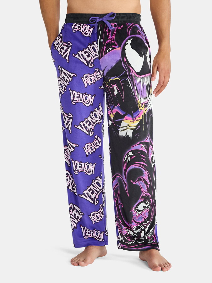 Venom Men's and Big Men's Split Leg Graphic Pants, Sizes S-2XL