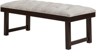 Madison Park Jack Button-Tufted Wood Bench