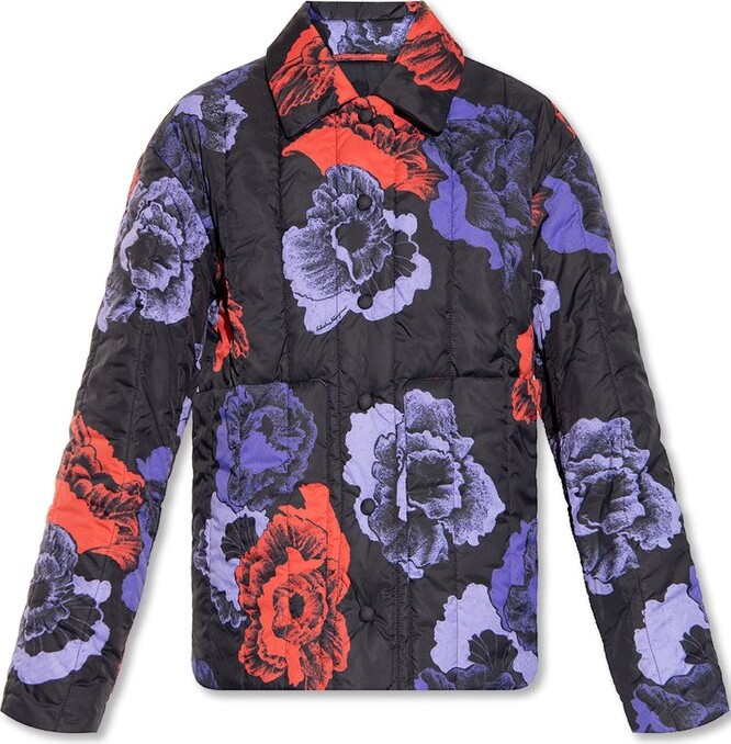 Ferragamo Floral-Printed Buttoned Jacket