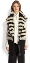 Thumbnail for your product : Chloé Leather-Trimmed Shearling Vest