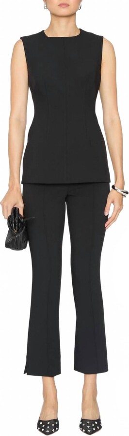 Veronica Beard Faith Sleeveless Top In Black