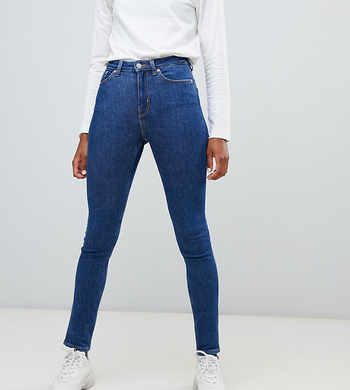Thursday cotton high waist skinny jeans win - MBLUE - ShopStyle