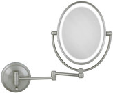 Thumbnail for your product : Zadro Cordless Dual LED Lighted Oval Wall Mount Mirror with 1X and 10X Magnification
