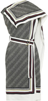 Thumbnail for your product : Proenza Schouler Belted Draped Printed Twill Midi Dress