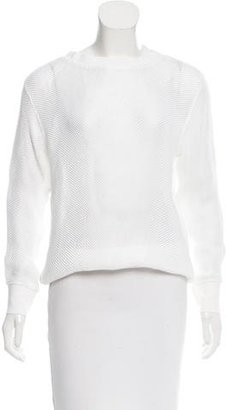 Helmut Lang Open-Knit Long Sleeve Sweater