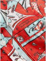 Thumbnail for your product : Burberry Short-sleeve Picnic Print Linen Shirt