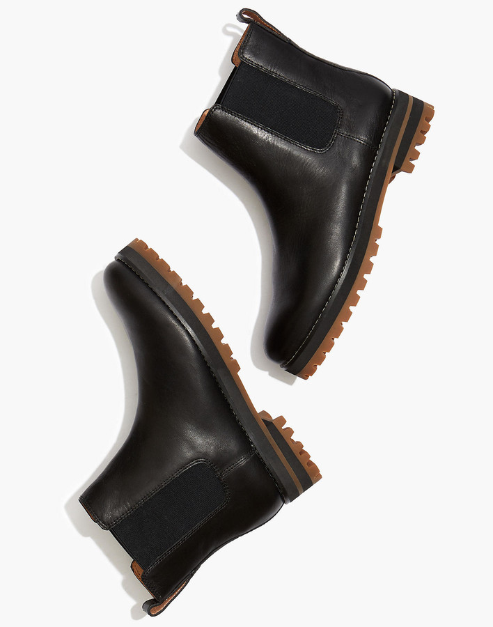 the ivy chelsea boot in croc embossed leather