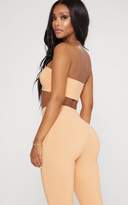 Thumbnail for your product : PrettyLittleThing Shape Sage Green Slinky Bandeau Top