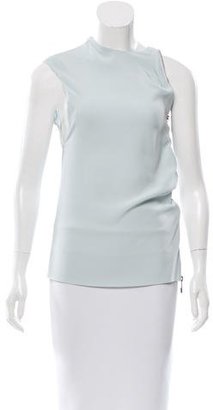 Paco Rabanne Zip-Accented Sleeveless Top
